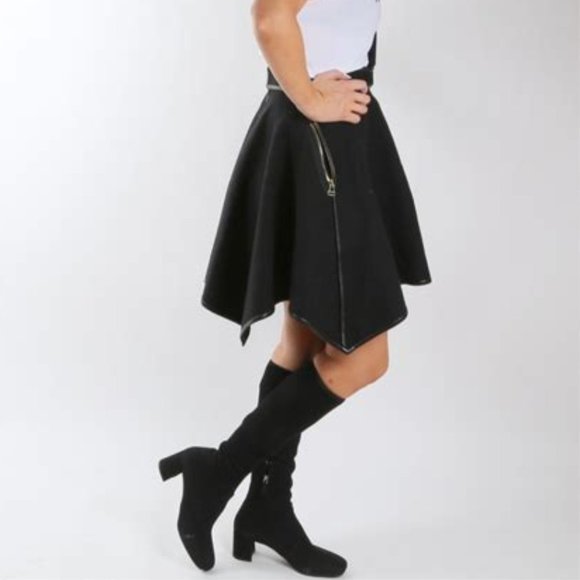 Prada Black Suede tall boots Black EU 40.5 US 10.5 - Picture 2 of 11